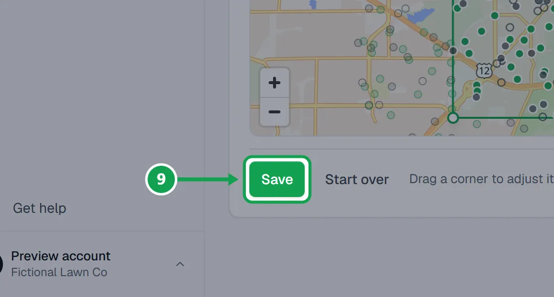 Step 9: Press Save, then go back to your chat. The part to press is outlined in green.